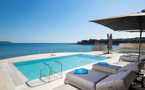 Dubravka: Blue, Water, Swimming Pool, Outdoor Furniture, Resort, Leisure, Sunlounger, Sea, Shade, Eco Hotel