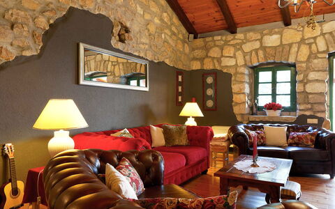 Villa Erta: Furniture, Interior Design, Ceiling, Flooring, Room, Couch, Floor, Lighting, Living Room, Home