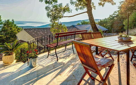 Villa Erta: Furniture, Chair, Outdoor Furniture, Shade, Outdoor Table, Sunlight, Garden, Eco Hotel, Yard, Backyard