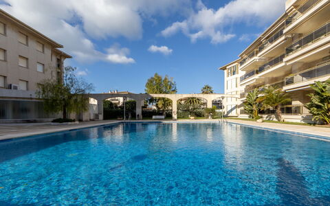Cambrils 47: Swimming Pool, Resort, Estate, Apartment, Condominium, Water Feature, Shade, Hotel, Mansion, Hacienda