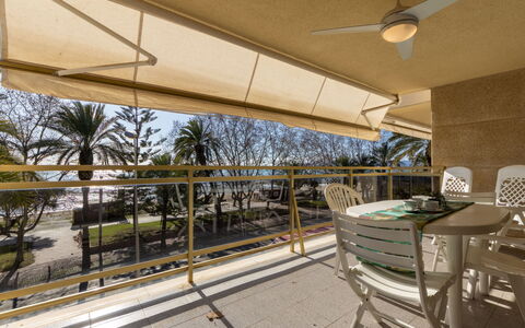 Cambrils 47: Shade, Balcony, Glass, Wood Stain, Eco Hotel, Chair, Hardwood, Daylighting, Outdoor Structure