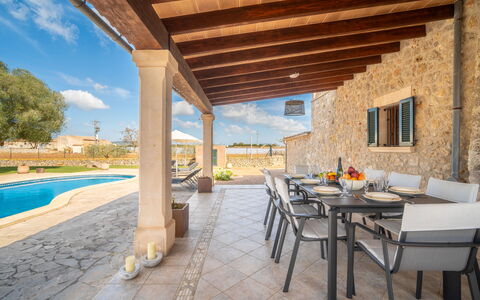 La Perla de Son Peroti: Furniture, Architecture, Swimming Pool, Home, Composite Material, Resort, Door, Chair, Shade, Estate