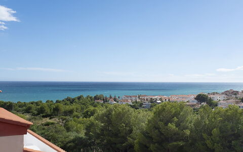 Terraza Azul - Penthouse with Sea View: Horizon, Sea, Coast, Coastal And Oceanic Landforms, Ocean, Beach, Tropics, Bay, Resort Town, Caribbean