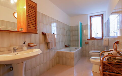 Pianaccio: Flooring, Interior Design, Floor, Plumbing Fixture, Bathroom Sink, Bathroom, Sink, Ceiling, Room, Tap