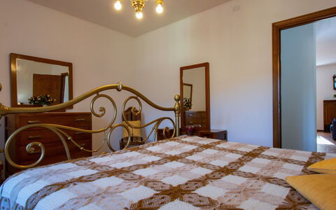 Pianaccio: Bed, Bedroom, Interior Design, Furniture, Bedding, Bed Sheet, Wood, Flooring, Room, Ceiling