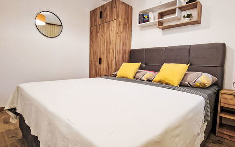 Vesna: Bed, Furniture, Bedding, Interior Design, Bedroom, Bed Sheet, Flooring, Floor, Wood, Room