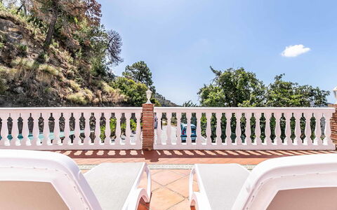 Hacienda Competa: Porch, Balcony, Resort, Baluster, Chair, Eco Hotel, Wood Stain, Outdoor Furniture, Deck, Villa