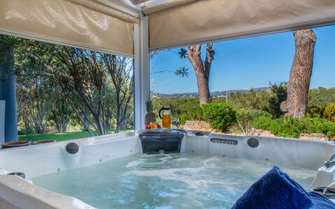 Nara: Plumbing Fixture, Swimming Pool, Shade, Resort, Jacuzzi, Eco Hotel, Bathtub, Houseplant, Outdoor Structure