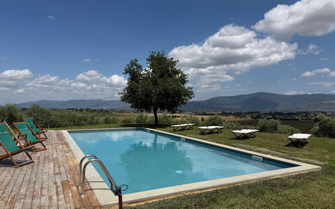 Villa Dedalo: Sky, Swimming Pool, Outdoor Furniture, Eco Hotel, Sunlounger, Resort, Hacienda, Estate, Shade, Farmhouse