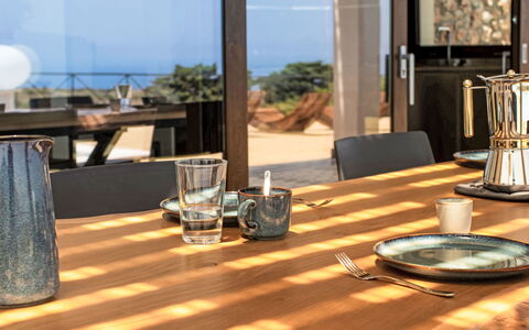 Cleope: Tableware, Furniture, Table, Drinkware, Serveware, Barware, Chair, Sea