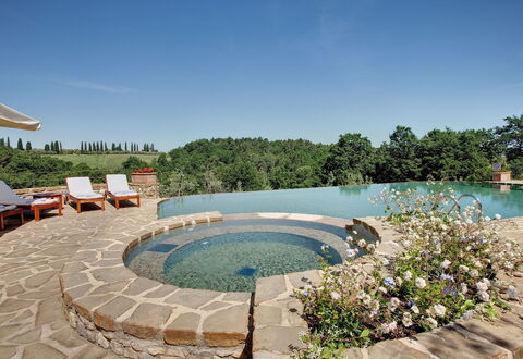 Mattei Villa: Swimming Pool, Flagstone, Water Feature, Outdoor Furniture, Resort, Landscaping, Design, Backyard, Tile, Eco Hotel