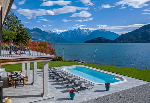 Angela Villa: Swimming Pool, Resort, Mountain Range, Eco Hotel, Leisure, Outdoor Furniture, Resort Town, Hotel, Reservoir, Alps