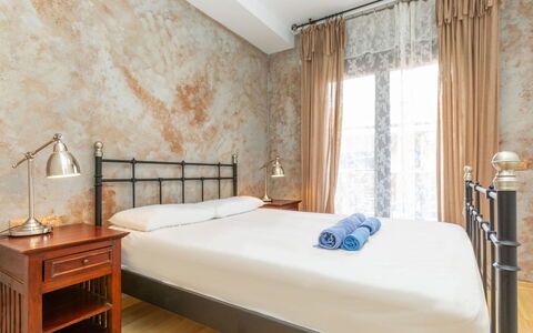Enola: Interior Design, Furniture, Bedroom, Bed, Flooring, Wood, Floor, Bed Sheet, Bedding, Room