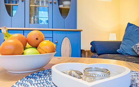 Möwenblick: Furniture, Interior Design, Room, Apartment, Serveware, Living Room, Cabinetry, Dishware, Wood Stain