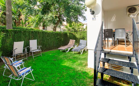 Valparaiso: Lawn, Garden, Shade, Yard, Backyard, Landscaping, Outdoor Furniture, Fence