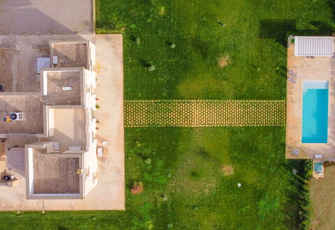 Masseria Ficalindia: Swimming Pool, Land Lot, Garden, Lawn, Estate, Landscaping, Artificial Turf, Resort, Backyard, Design