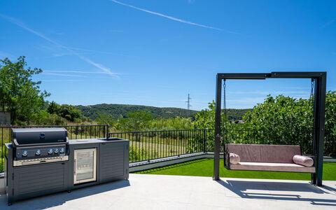 Loparia: Furniture, Outdoor Furniture, Garden, Shade, Deck, Patio, Landscaping, Chair, Backyard, Yard