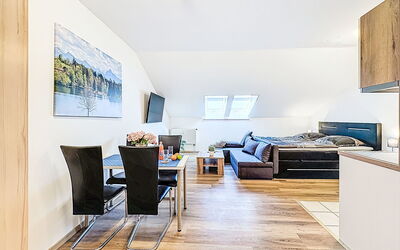 Alpenlodge-Höfats 110.2: Furniture, Interior Design, Flooring, Floor, Room, Ceiling, Couch, Wood Flooring, Apartment, Living Room