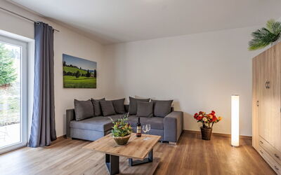 Alpenlodge Gaißhorn 110.4: Furniture, Interior Design, Flooring, Wood Flooring, Floor, Couch, Wood, Room, Living Room, Laminate Flooring