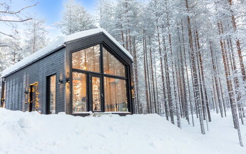 Soutaja Lodge: Snow, Winter, Wood, Cottage, Home, Freezing, Roof, Log Cabin, Twig, Frost