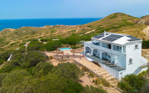 Sa Blanca: Blue, Landscape, Hill, Terrain, Coast, Slope, Estate, Headland, Shrubland, Chaparral