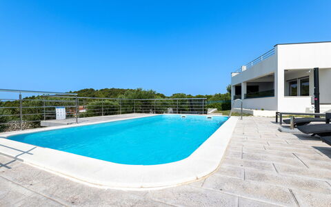 Ria with Heated Pool: Blue, Swimming Pool, Composite Material, Resort, Shade, Outdoor Furniture, Hotel, Leisure Centre, Eco Hotel