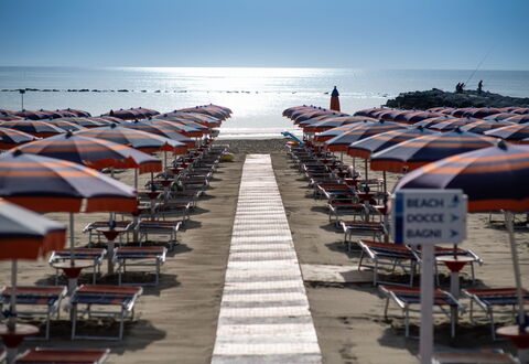 Residence Villarosa Pool and Beach: Beach, Sea, Shade, Coast, Umbrella, Ocean, Outdoor Furniture, Shore, Sand, Sunlounger