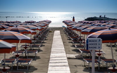 Residence Villarosa Pool and Beach: Beach, Sea, Shade, Coast, Umbrella, Ocean, Outdoor Furniture, Shore, Sand, Sunlounger
