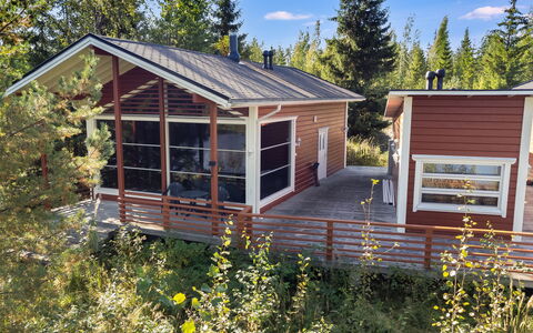 Tiirinniemi 27 a: Wood, Architecture, House, Cottage, Home, Porch, Siding, Door, Log Cabin, Garden Buildings