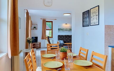 Green Valley Park Stárkov 21: Furniture, Flooring, Interior Design, Floor, Wall, Wood, Table, Ceiling, Dining Room, Chair