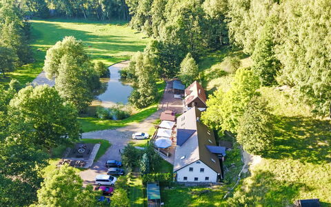 Green Valley Park Stárkov 21: Tree, Natural Environment, Nature, Landscape, House, Rural Area, Watercourse, Bird'S-Eye View, Home, Human Settlement