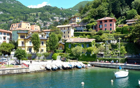 La Finestra su Bellagio: Mountainous Landforms, Natural Landscape, Hill, Mountain, Cloud, Shrub, Highland, Landscape, Hill Station, Garden