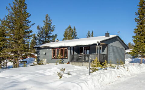 Solgläntan: Tree, Snow, House, Winter, Cottage, Home, Roof, Freezing, Slope, Larch