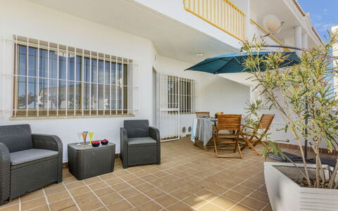 Puntalito: Flooring, Floor, Home, Apartment, Balcony, Chair, Outdoor Furniture, Shade, Porch, Houseplant