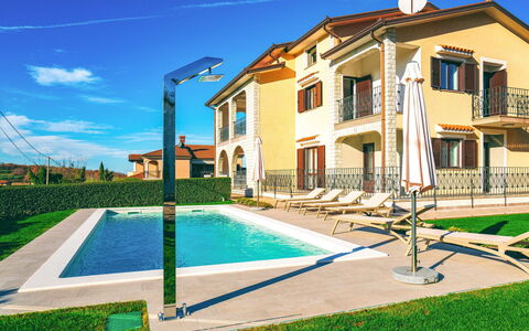 Silvia: Furniture, Outdoor Furniture, Chair, Shade, Canopy, Outdoor Table, Outdoor Structure, Patio, Awning, Kitchen & Dining Room Table