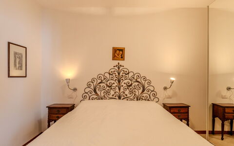 Sona'S Lake Home: Bed, Interior Design, Bedroom, Bedding, Furniture, Wall, Bed Sheet, Floor, Flooring, Wood