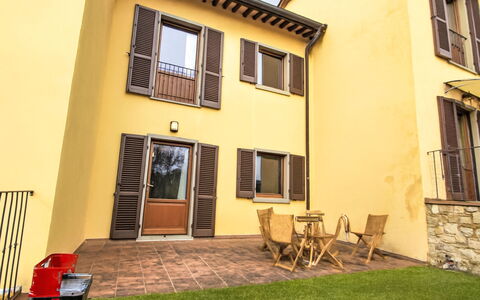 Casa Dell'Uva: Furniture, Outdoor Furniture, Chair, Shade, Canopy, Outdoor Table, Outdoor Structure, Patio, Awning, Kitchen & Dining Room Table