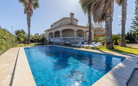 Primavera: Blue, Swimming Pool, Residential Area, Estate, Resort, Mansion, Villa, Hacienda, Leisure