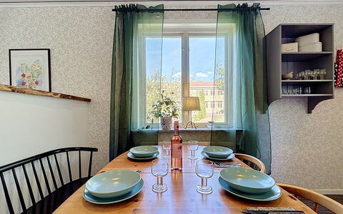 Skolhuset: Furniture, Interior Design, Wood, Lighting, Textile, Table, Flooring, Dining Room, Light Fixture, Ceiling