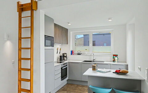 Nord Nest: Furniture, Flooring, Interior Design, Wood, Floor, Ceiling, Kitchen, Room, Countertop, Cabinetry