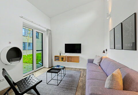 Nord Nest: Interior Design, Flooring, Ceiling, Floor, Living Room, Couch, Furniture, Room, Lighting, Home