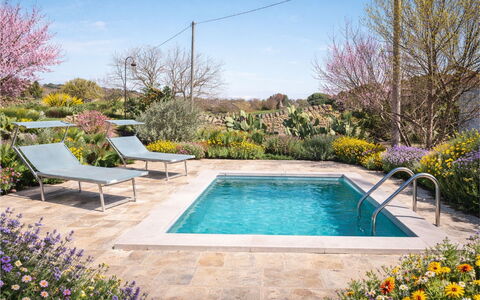 Trulli al Verde Viburno: Swimming Pool, Garden, Shrub, Landscaping, Outdoor Furniture, Water Feature, Backyard, Shade, Flagstone