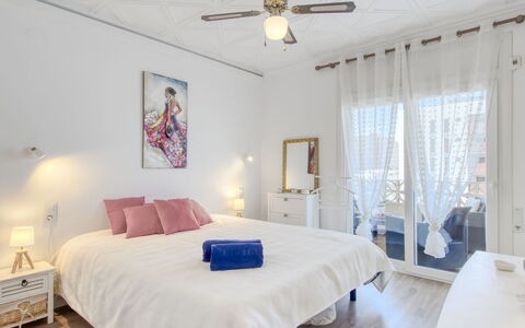 Puerto Simona: Furniture, Interior Design, Floor, Flooring, Bedroom, Bed, Wood, Ceiling, Wood Flooring, Room