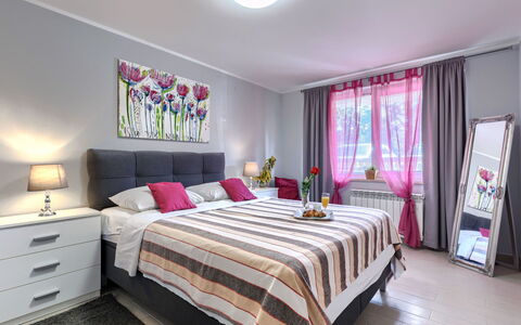 Pula 190: Furniture, Bed, Interior Design, Bedroom, Linens, Home, Room, Textile, Bed Sheet, Apartment