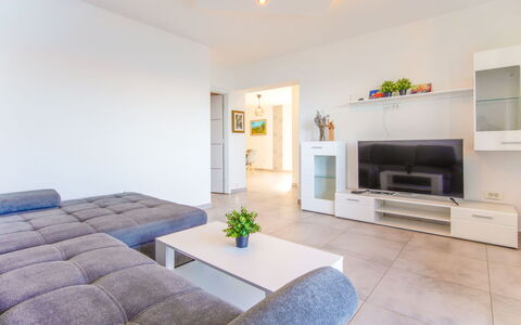 Senj 122: Furniture, Interior Design, Flooring, Couch, Floor, Living Room, Ceiling, Room, Television, Table