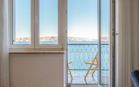 Senj 122: Wood, Floor, Sea, Balcony, Ocean, Glass, Hardwood, Home Door, Wood Stain, Daylighting