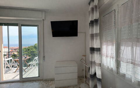 Casa Mimin, Vista Mare, Adults Only, Sanremo: Furniture, Interior Design, Floor, Flooring, Chair, Room, Apartment, Balcony, Shade, Wood Stain