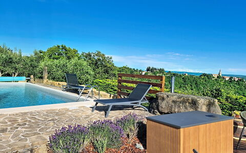 Margherita: Blue, Garden, Swimming Pool, Outdoor Furniture, Resort, Landscaping, Eco Hotel, Shade, Backyard, Chair
