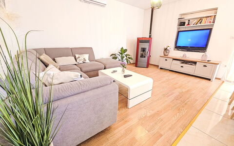 Paz: Furniture, Interior Design, Couch, Flooring, Floor, Living Room, Wood, Television, Room, Table
