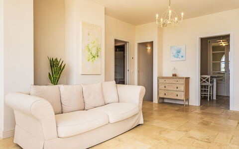 Villa Gli Olivi: Furniture, Flooring, Floor, Interior Design, Couch, Wood, Room, Table, Living Room, Ceiling